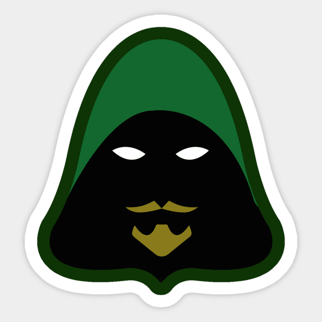 Minimalist Green Arrow Sticker by PWCreate